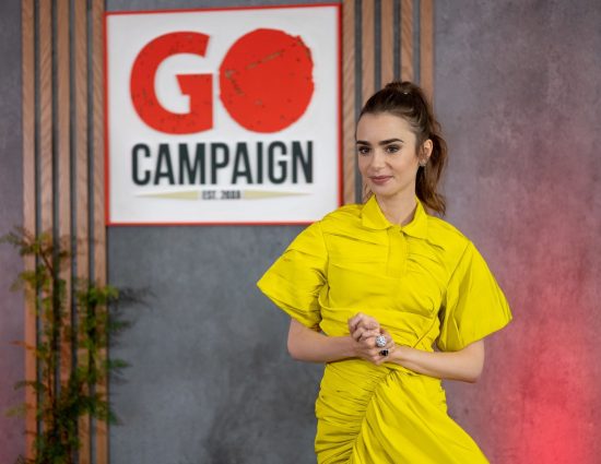 Lily Collins is seen at the 15th annual Go Gala.